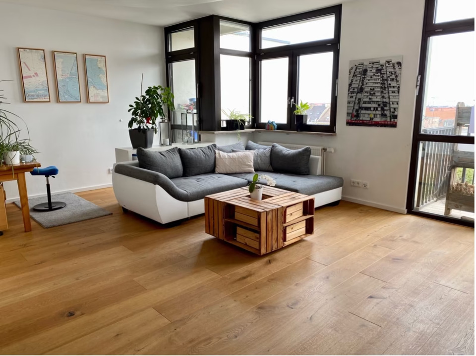 Thumbnail-Wohnung am Harras in Sendling (knapp 100qm, hell, mit Balkonen)