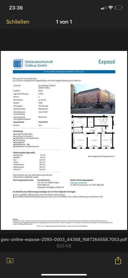 Thumbnail-3,5 Zimmer wohung Hell