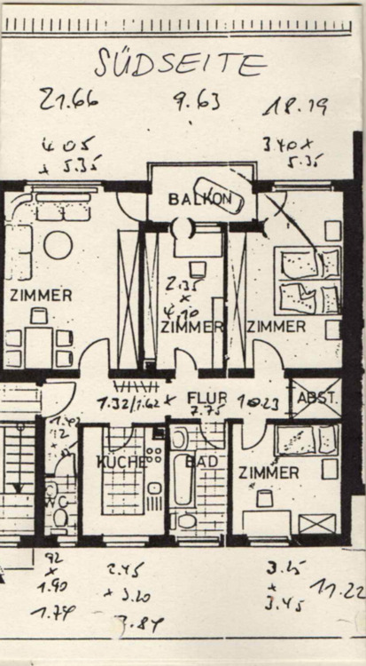 Thumbnail-4 Zimmer Eigentumswohnug in zentraler Lage