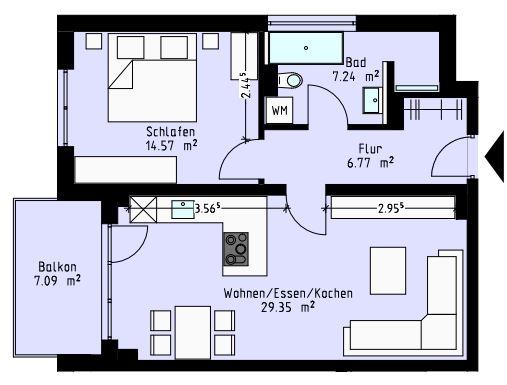 Thumbnail-Elegante und exzellente Neubau-Wohnung