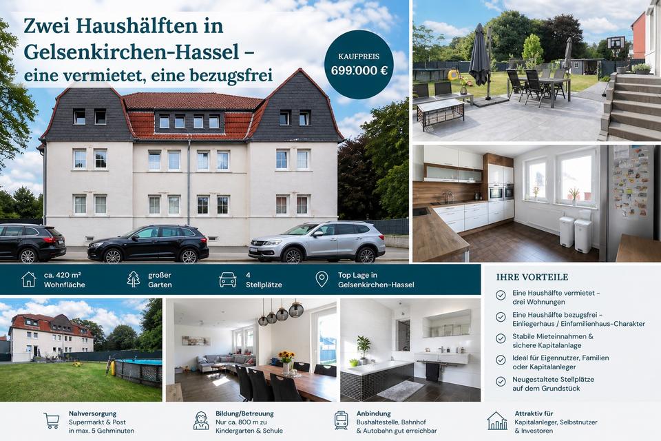 Thumbnail-Zwei Haushälften in Gelsenkirchen Hassel