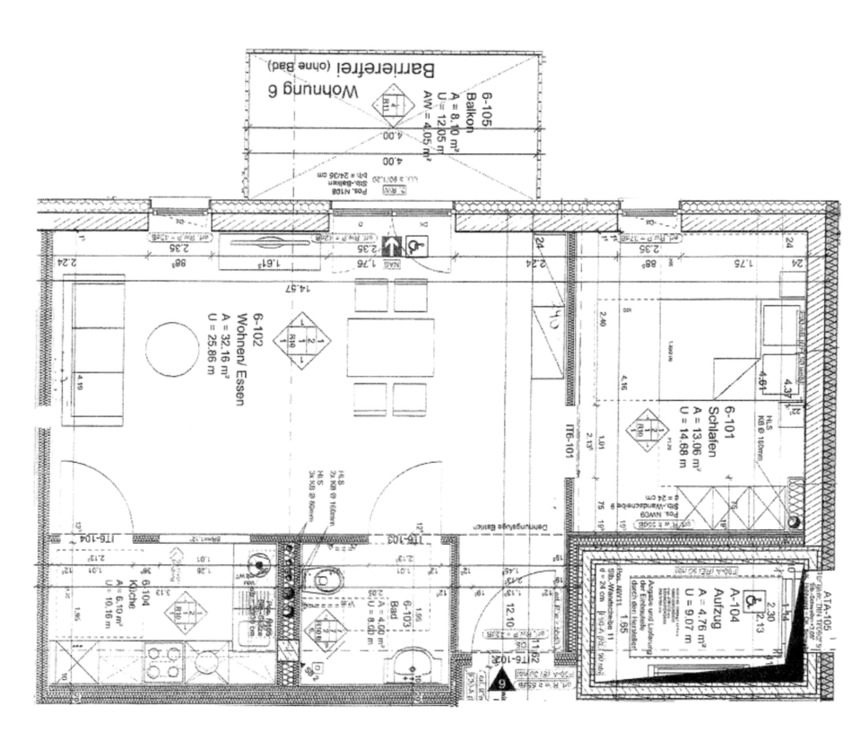Thumbnail-Vermiete schöne Wohnung 59.71m² (nicht Raucher)