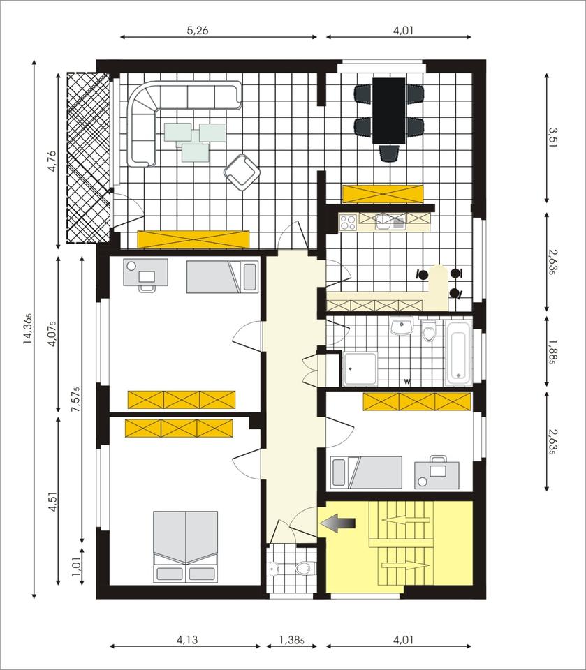 Thumbnail-5 Zimmer OG-Wohnung in Gescher - Campusnähe- zu vermieten