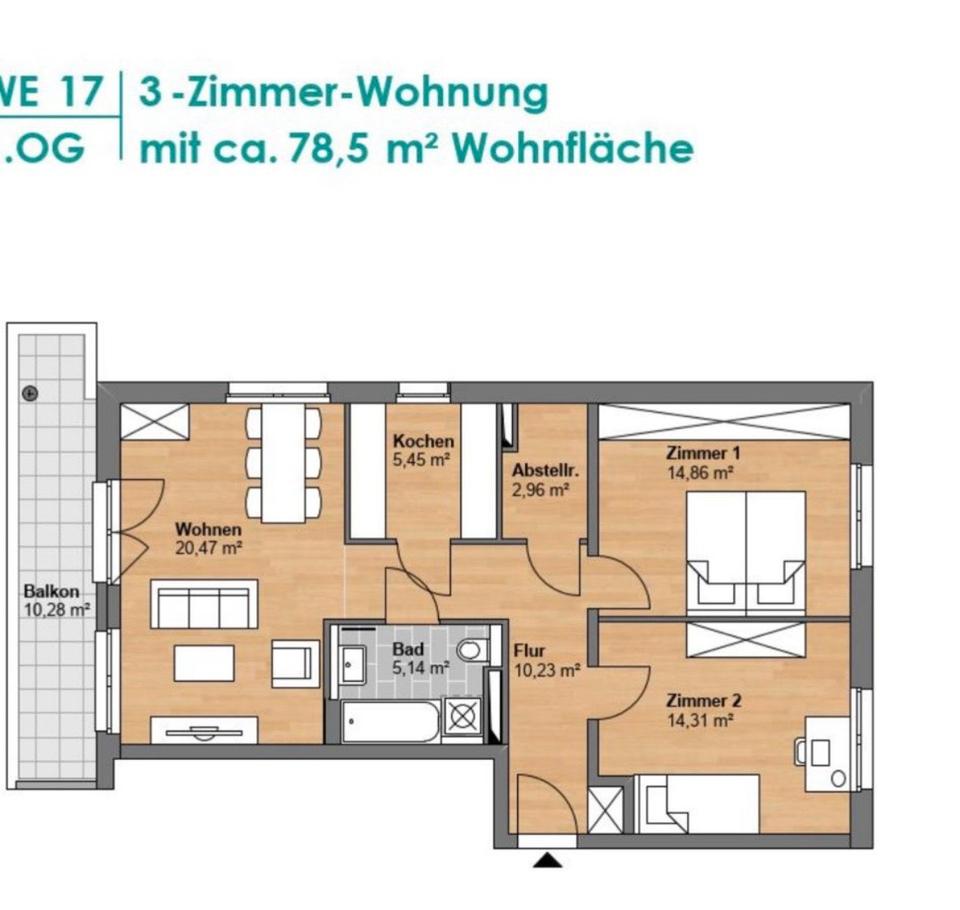 Thumbnail-3 Zimmer Wohnung