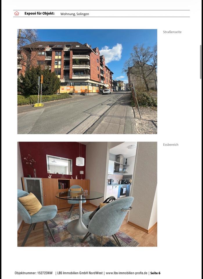 Thumbnail-Wohnung direkt am Solingen HBF Ohligs 2,5 Zimmer