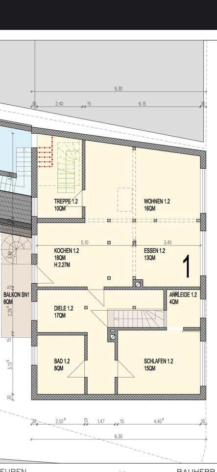 Thumbnail-4 Zimmer Wohnung mit 2 Bäder, Balkon,Garage