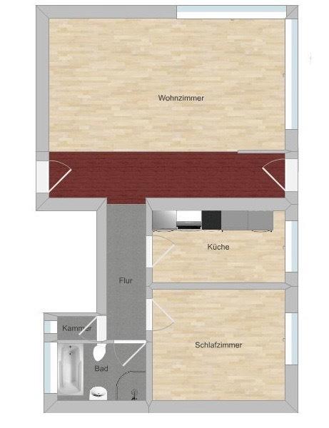 Thumbnail-Helle und zentrale Souterrain Wohnung im Frauenland