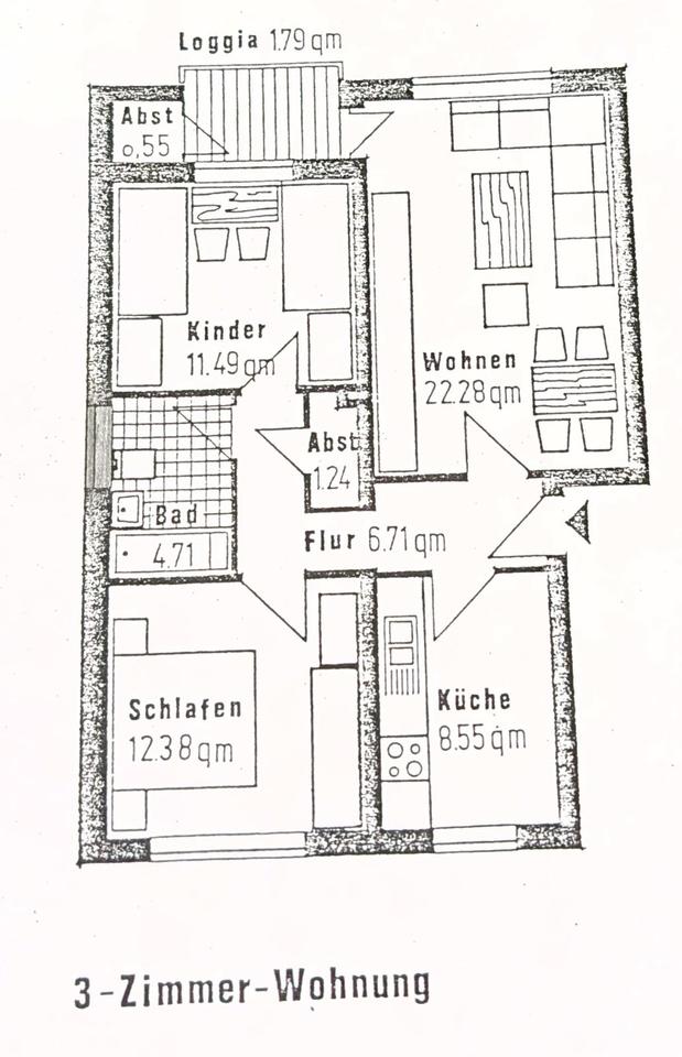 Thumbnail-Erstbezug n. Sanierung: 3-Zi.-Wohnung mit Balkon in Bad Segeberg