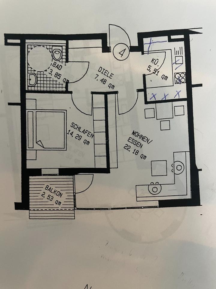Thumbnail-Barrierefreie 2-Zimmer-Wohnung im Gemeindepflegehaus Härten