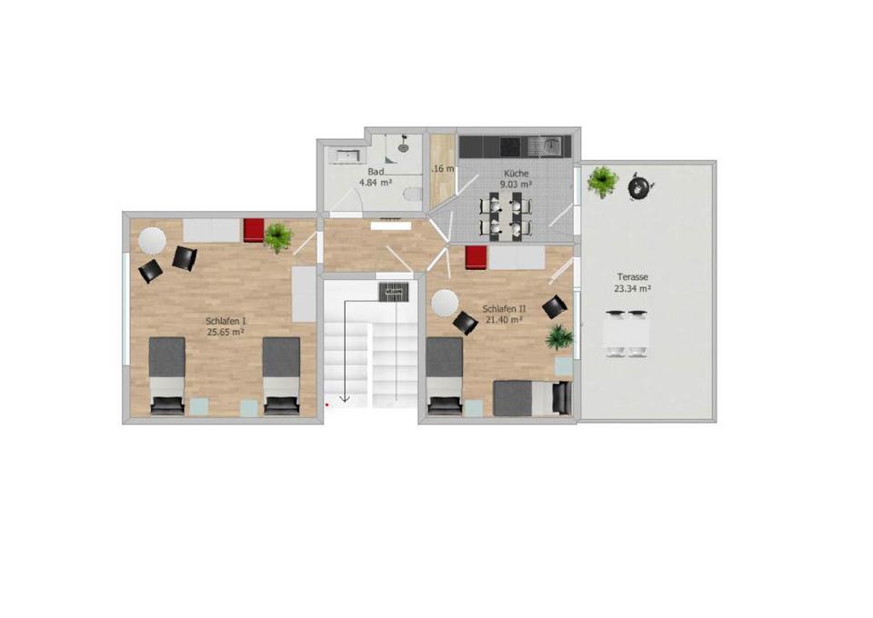 Thumbnail-Unterkunft Boardinghouse Halverde Apartment OG