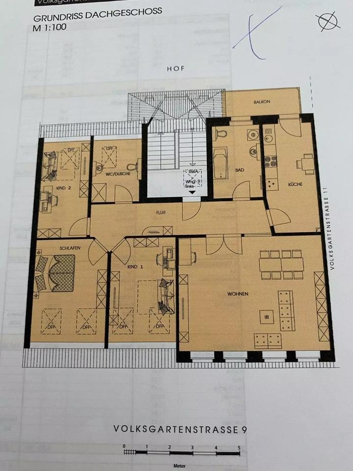 Thumbnail-Großartige Dachgeschoss-Wohnung in der Messestadt