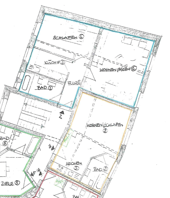 Thumbnail-4 Zimmer, 2 Bäder, 1 Küche & Flur