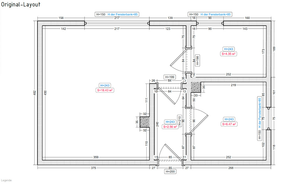 Thumbnail-Moderne, KERNSANIERTE, 1-Zimmer-Wohnung 32qm, 1. Bezug, gehoben