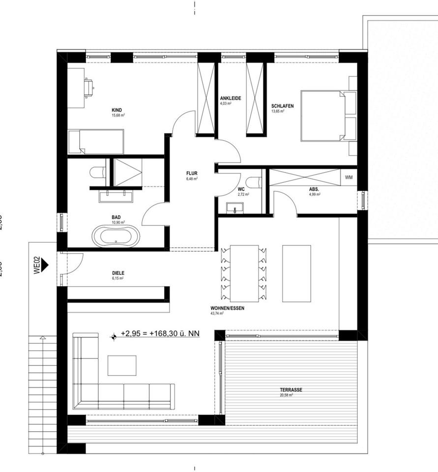 Thumbnail-Neubauwohnung mit Dachterrasse - Erstbezug