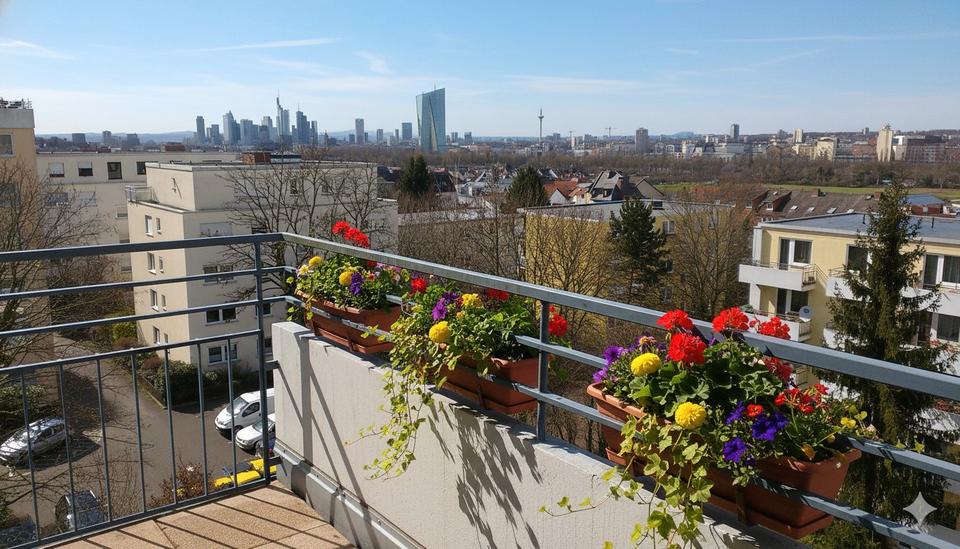 Thumbnail-Ffm Oberrad: kl. Singlewohnung mit Balkon, Pantry Küche, möbliert