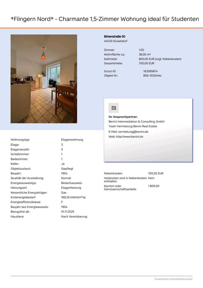 Thumbnail-eine Wohnung in Birkenstraße 50, Düsseldorf