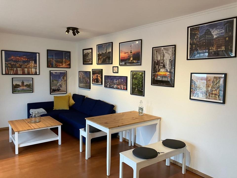 Thumbnail-Helle 3-Zimmer Maisonette-Wohnung in Bockenheim (vollmöbliert und mit Einbauküche)