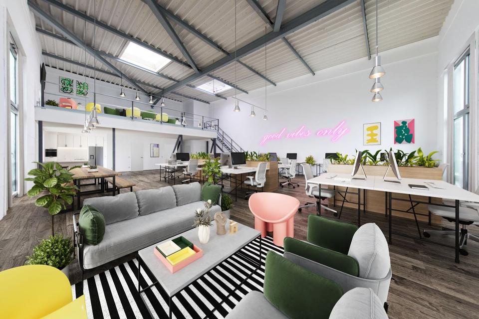 Thumbnail-Moderne Loftfläche mit Empore