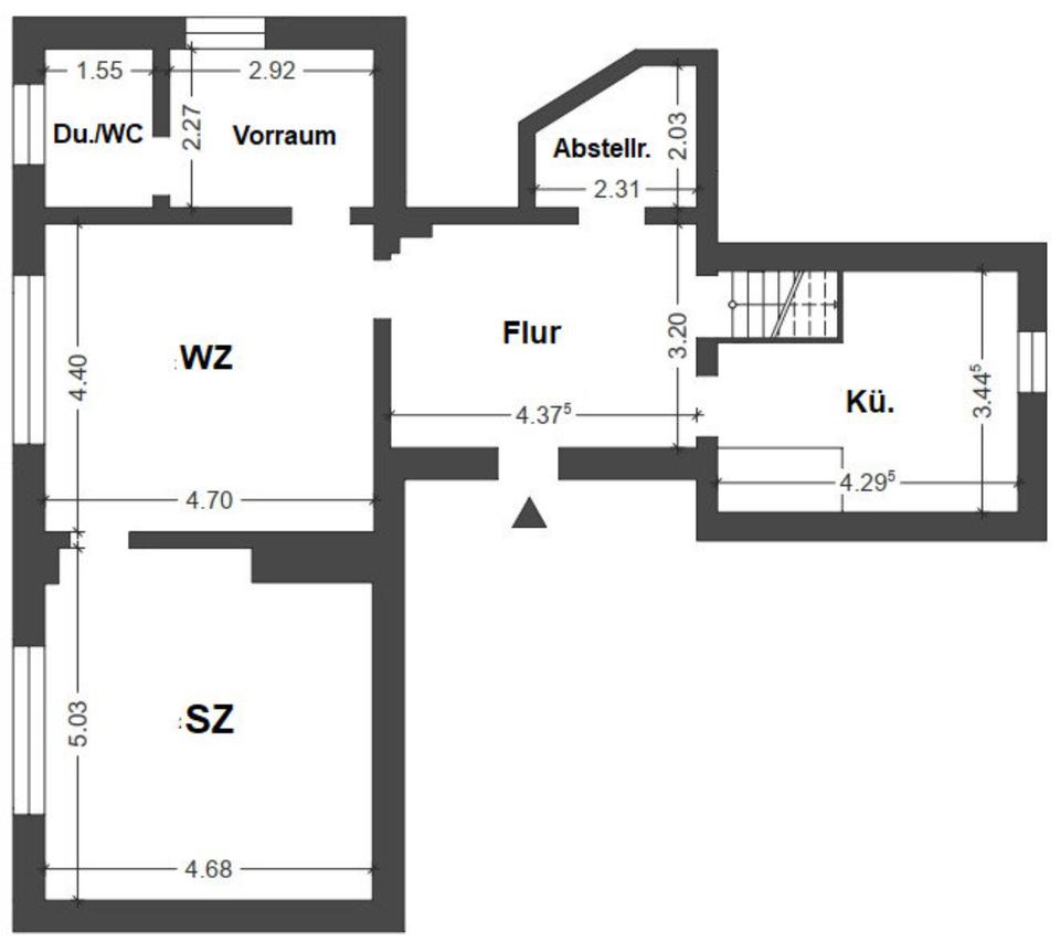 Thumbnail-2-Raum-Wohnung in Stangerode (staatl. anerkannter Erholungsort)