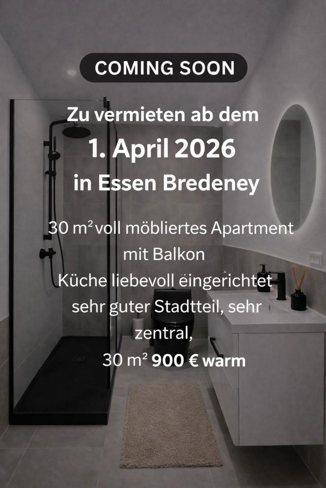 Thumbnail-Kleines möbliertes Apartment in Toplage Bredeney