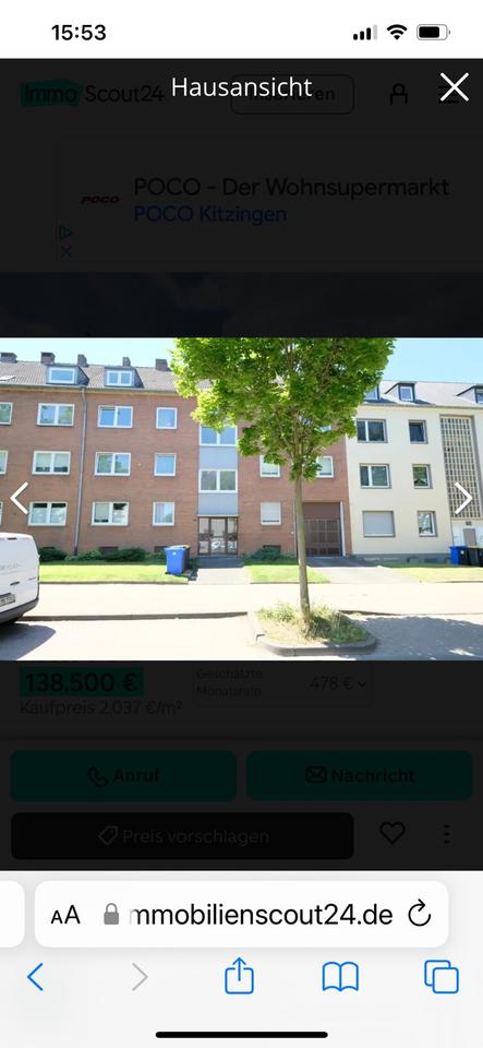 Thumbnail-3ZKDB Balkon 68qm Stapperweg Kapitalanlage