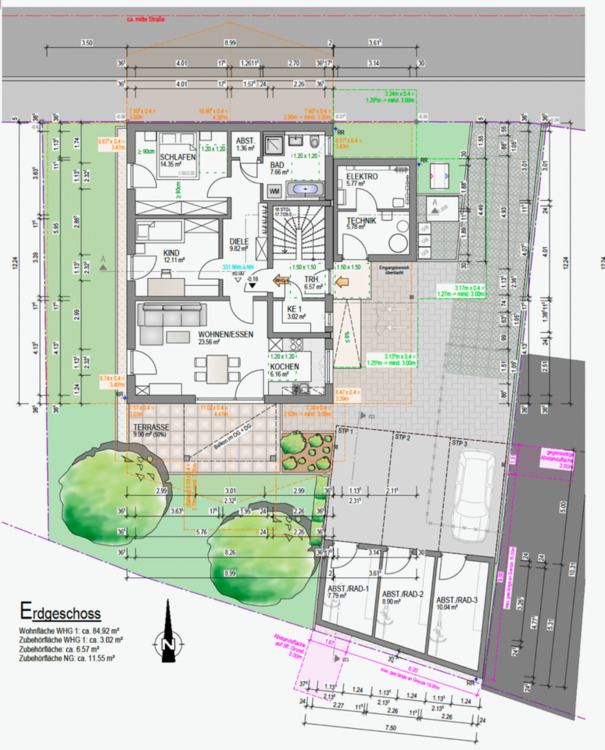 Thumbnail-Traum-EG-Wohnung mit Terrasse & Donaublick - 85 m2, Neubau