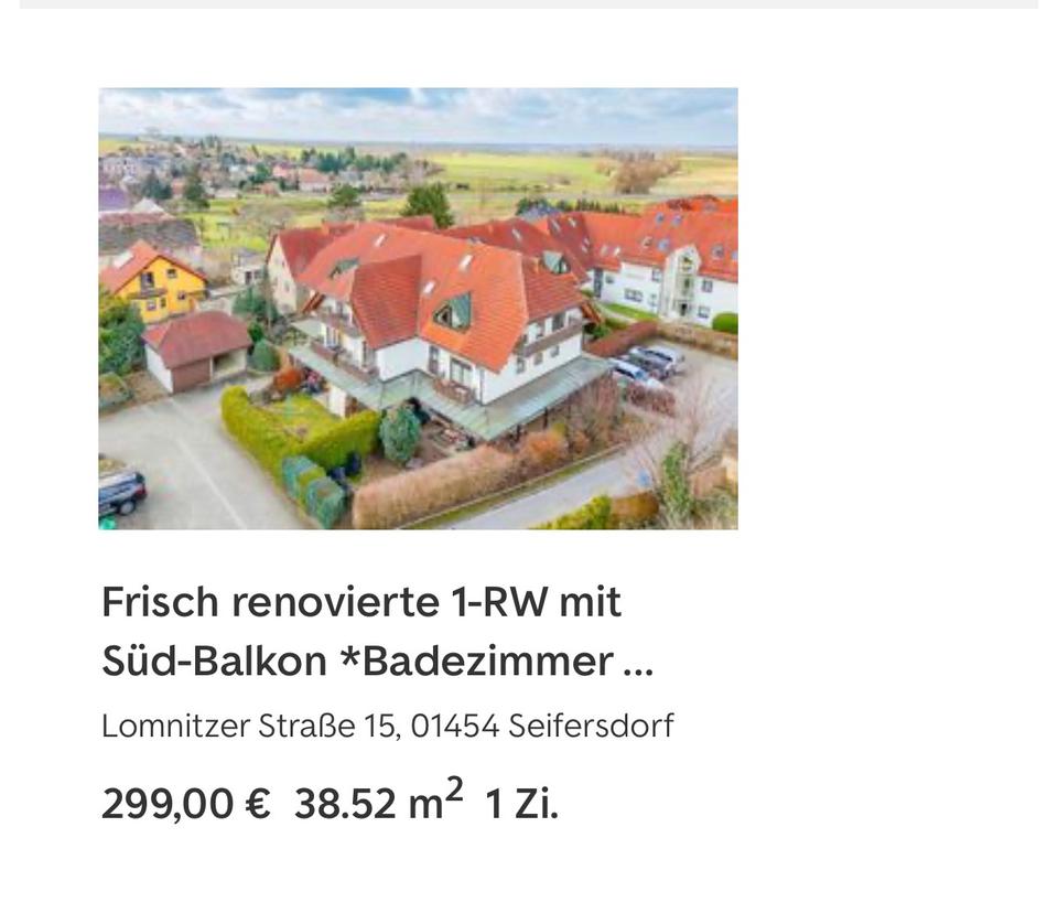 Thumbnail-Schicke 1 Raum in Seifersdorf