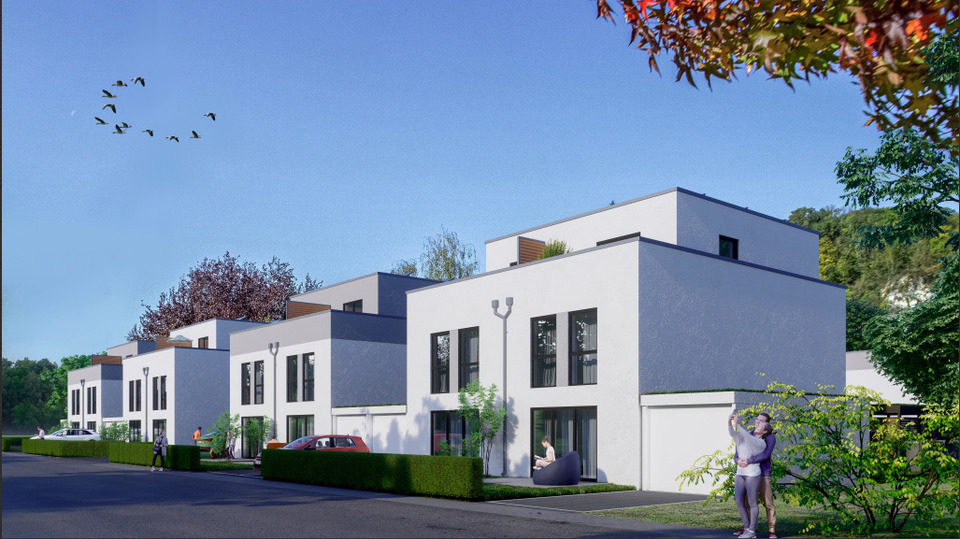Thumbnail-Energieeffiziente Neubau-Doppelhaushälften (EH 40 QNG) in Istein – Erstbezug
