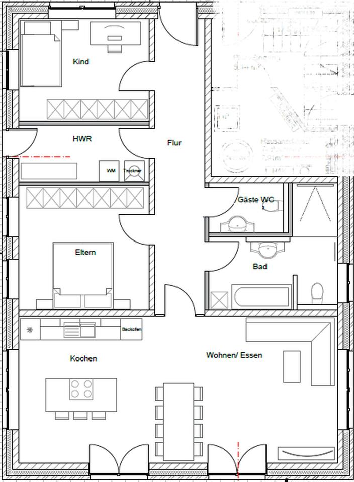 Thumbnail-Neubau großzügige 3-Zimmer Wohnung mit Terrasse, Garten & Carport