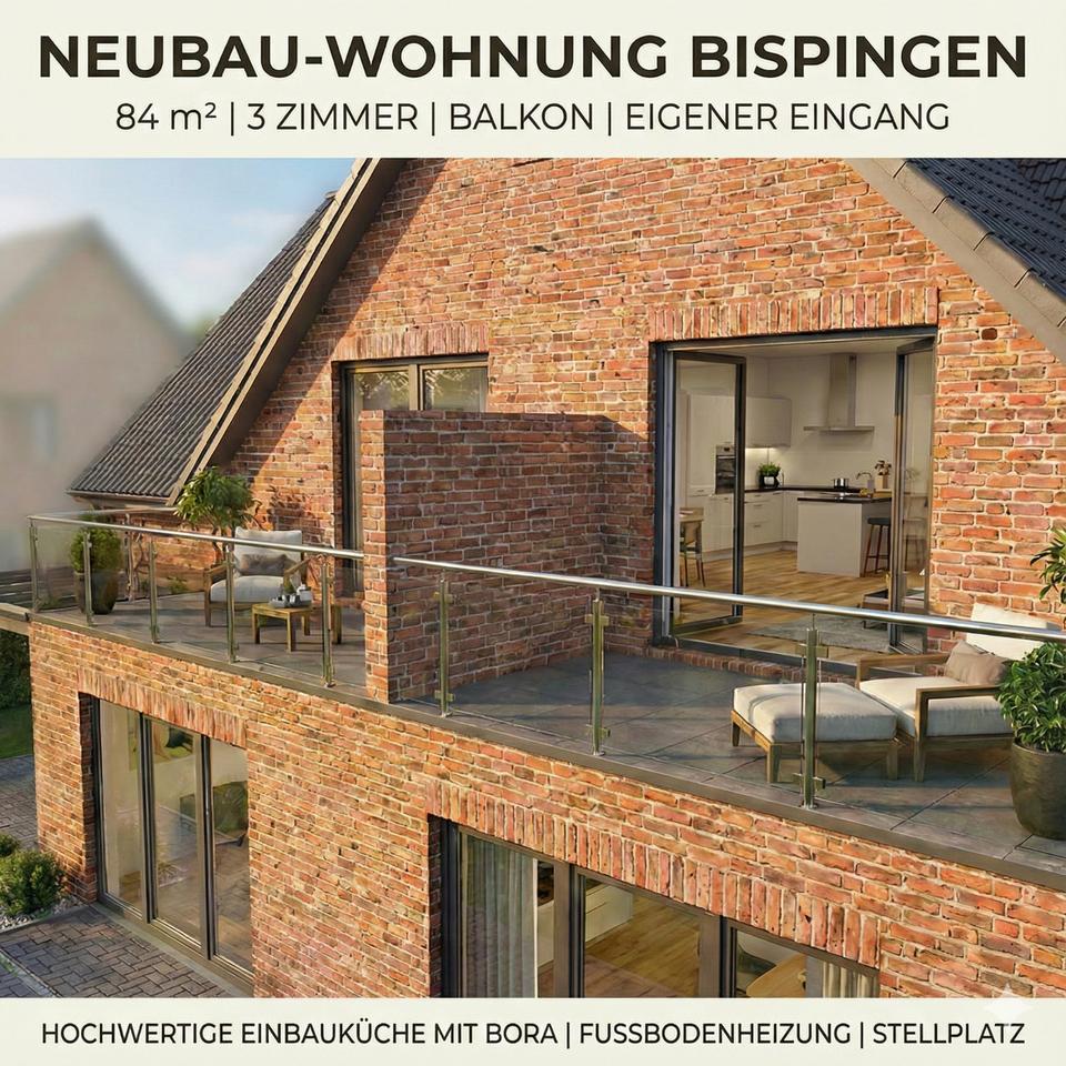 Thumbnail-Neubau-OG-Wohnung | 3 Zi. | ~84 m² | Balkon | Eigener Eingang