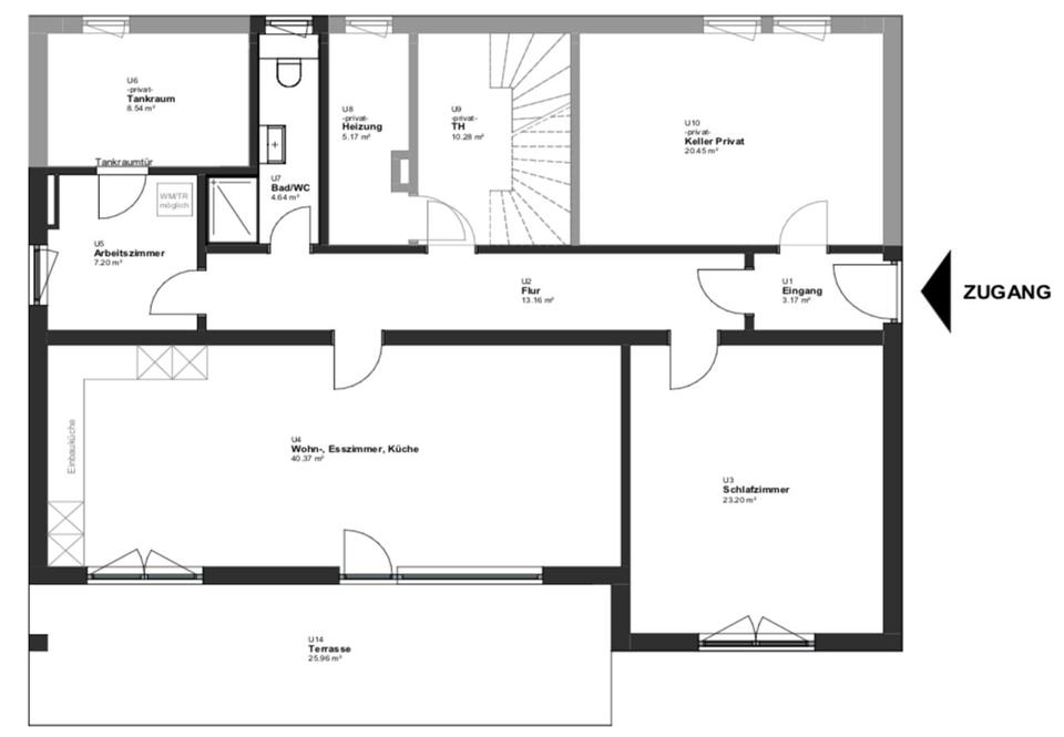 Thumbnail-2-Zimmer-Mietwohnung, 95m², Heustreu, ab sofort