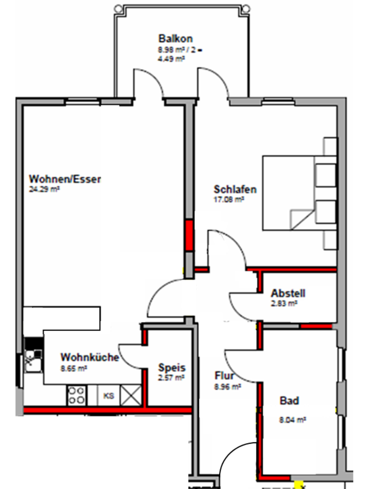 Thumbnail-Schöne,helle und moderne 2-ZW in denkmalgeschütztem Haus in Zell