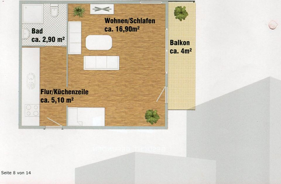 Thumbnail-Regensburg, 1-Zimmer-App. in Uni-Nähe