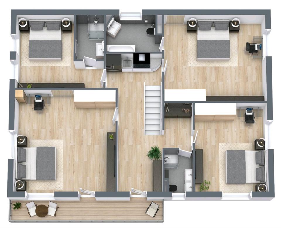 Thumbnail-Niederharthausen WG Wohnung mit 4 Zimmern