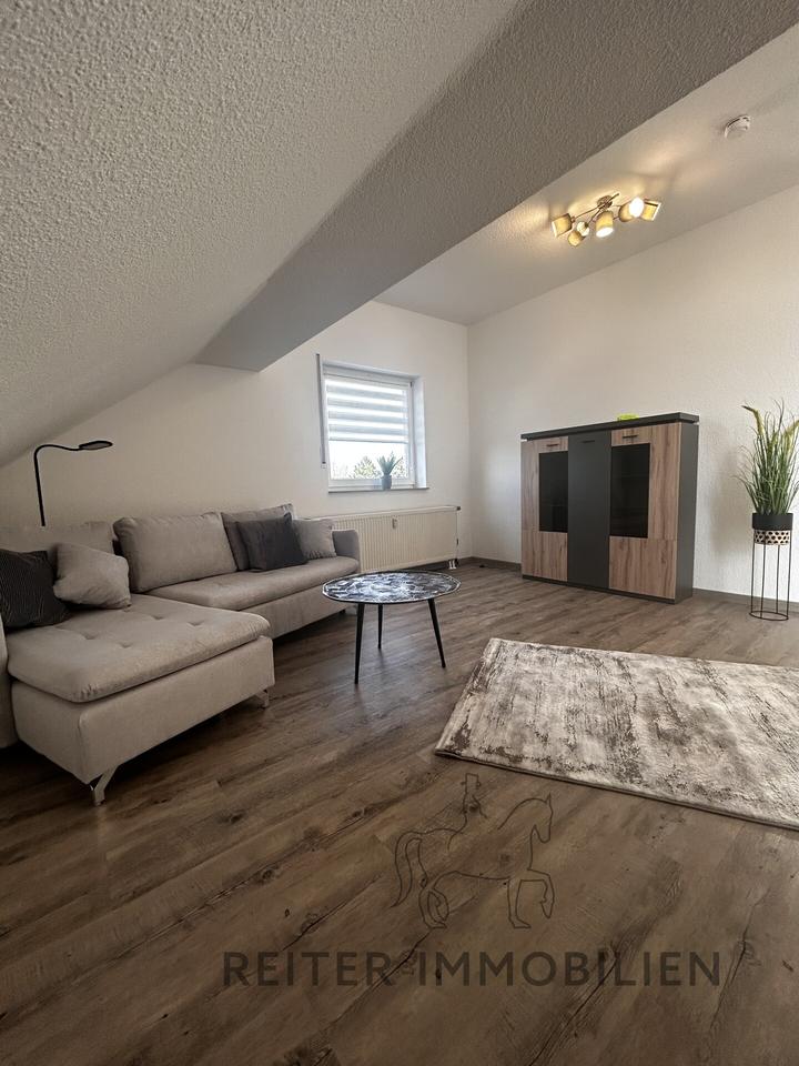 Thumbnail-FuldaLehnerz-frisch renovierte, möblierte helle 2 Zi-DG-Wohnung mit tollem Balkon und Fernblick