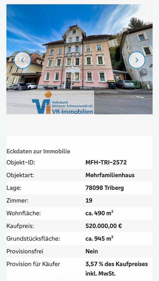 Thumbnail-Mehrfamilienhaus Schwarzwald Triberg
