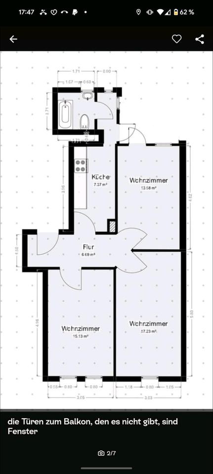 Thumbnail-WG Zimmer unmöbliert