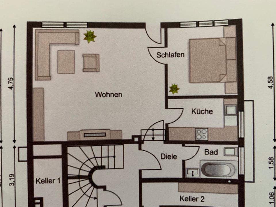 Thumbnail-Helle Souterrain Wohnung Jülich (Stadt)