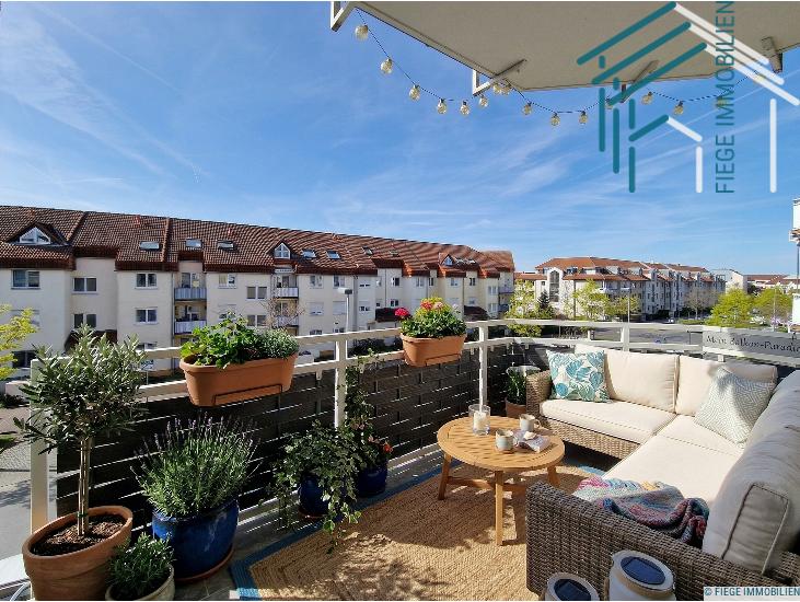 Thumbnail-Gemütliche, sonnige Wohnung mit Balkon in guter Lage
