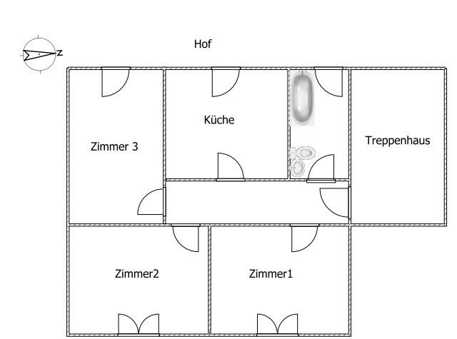 Thumbnail-3-Zimmer-EG-Wohnung im Zentrum von Finowfurt