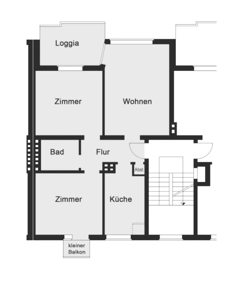 Thumbnail-3 Zimmer Wohnung