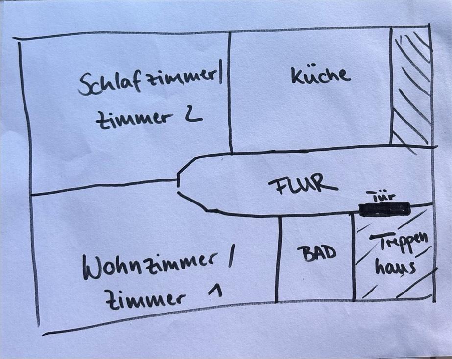 Thumbnail-Große 2-Zimmer-Whg mit Wohnküche und Stellplatz