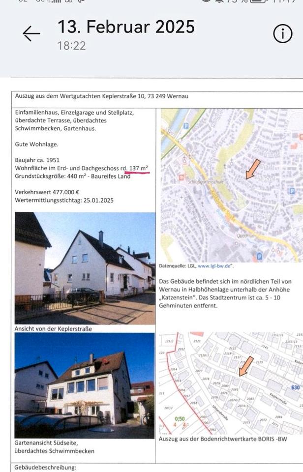 Thumbnail-Einfamilienhaus freistehend Wernau Keplerstrasse