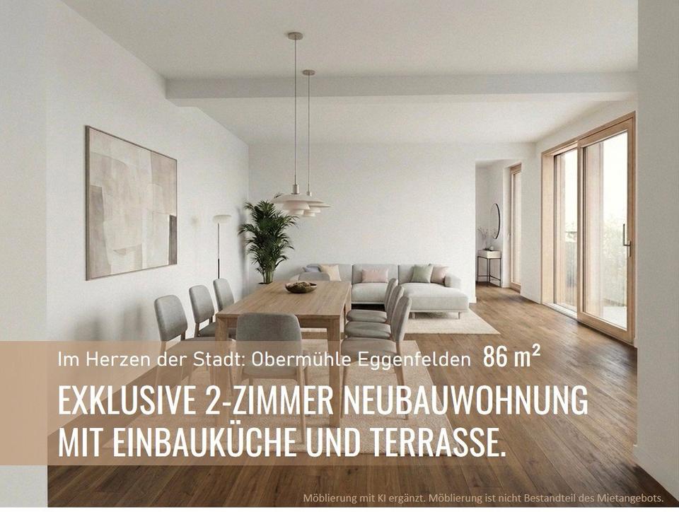 Thumbnail-Exklusive 2-Zimmer Neubauwohnung mit Einbauküche und Terrasse 86m