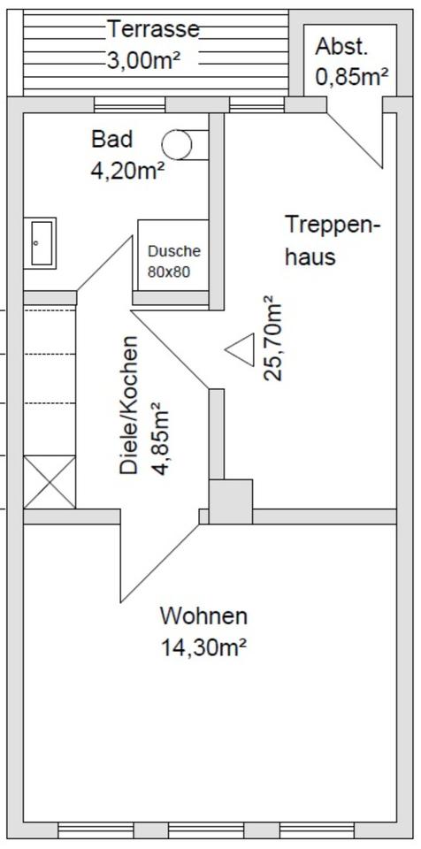 Thumbnail-1-Zimmer Wohnung in Friedberg
