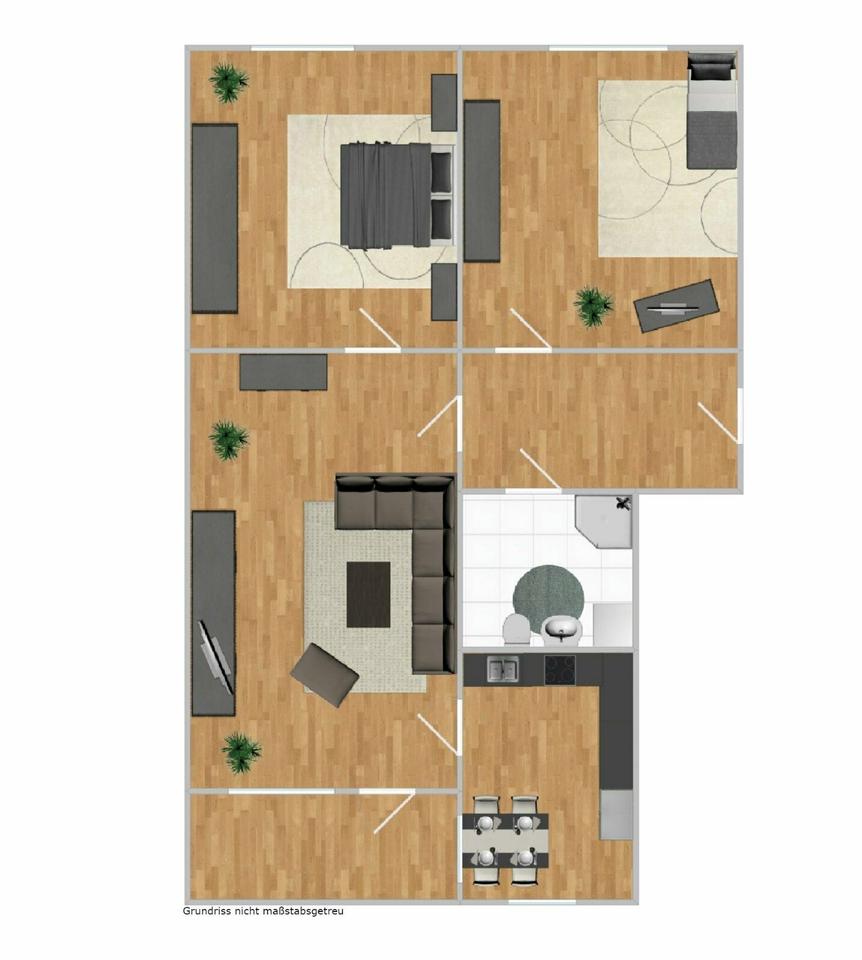 Thumbnail-Sanierte 3-Raum Wohnung mit Aufzug und Balkon in ruhiger Wohnlage zu vermieten