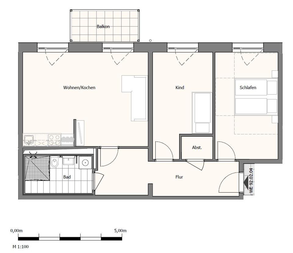 Thumbnail-Erstbezug Neubau Großzügige 3-Zimmer-Wohnung mit Balkon und EBK