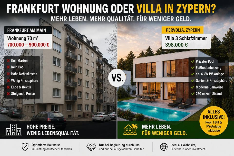 Thumbnail-Frankfurt Wohnung oder Villa auf Zypern? | Pool, FBH & PV inkl.
