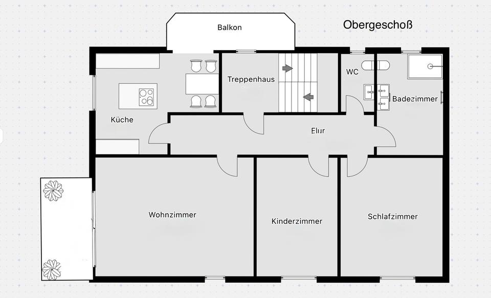 Thumbnail-Gepflegte Wohnung mit Garten & Einbauküche in Eschenstruth
