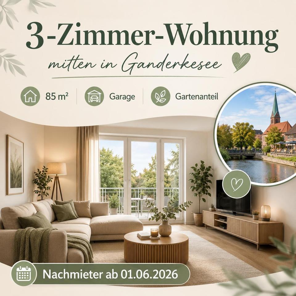Thumbnail-3-Zimmer-Wohnung in zentraler Lage von Ganderkesee
